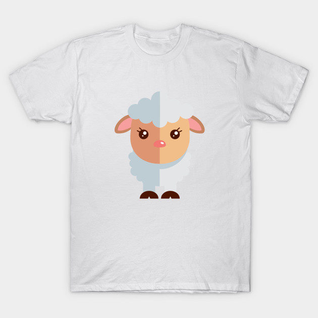 Little Cute Sheep T-Shirt-TOZ